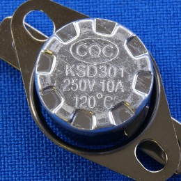 Термостат таблетка KSD301 120С 10 A