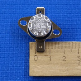 Термостат таблетка KSD301 70С 10 A