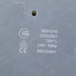 Конфорка двухзоная 2200W/1000W D230/155mm Indesit 261917