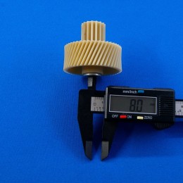 Шестерня c металлической вставкой для мясорубок Vitek, Panasonic, Д-52/22мм, зубья 47/16шт. (Косой/прямой)