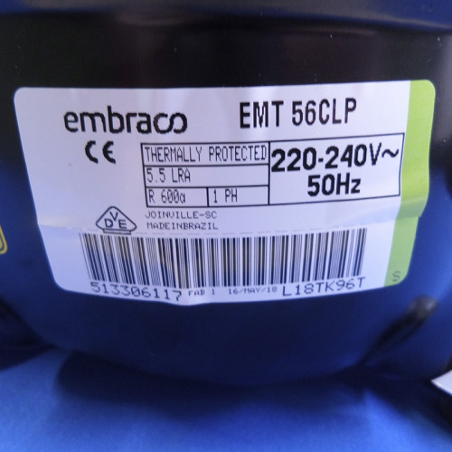 Компрессор для холодильника Embraco EMT 56 CLP R600a 156W