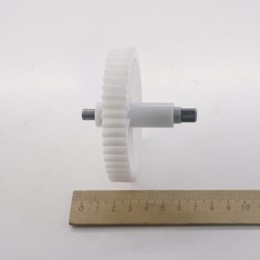 Шестеренка для мясорубки Centek CT-1602 (SCN082) MS250 / D=82мм, H=14мм, Z46 прям, Вал=71мм, шток под 6гр