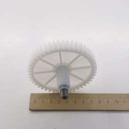 Шестеренка для мясорубки Centek CT-1602 (SCN082) MS250 / D=82мм, H=14мм, Z46 прям, Вал=71мм, шток под 6гр